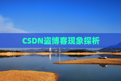 CSDN盗博客现象探析